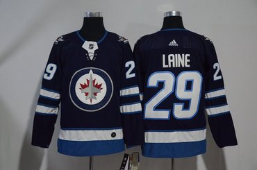 Jets 29 Patrik Laine Navy Adidas Jersey