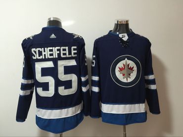 Jets 55 Mark Scheifele Navy Adidas Jersey
