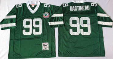 Jets 99 Mark Gastineau Green Throwback Jersey
