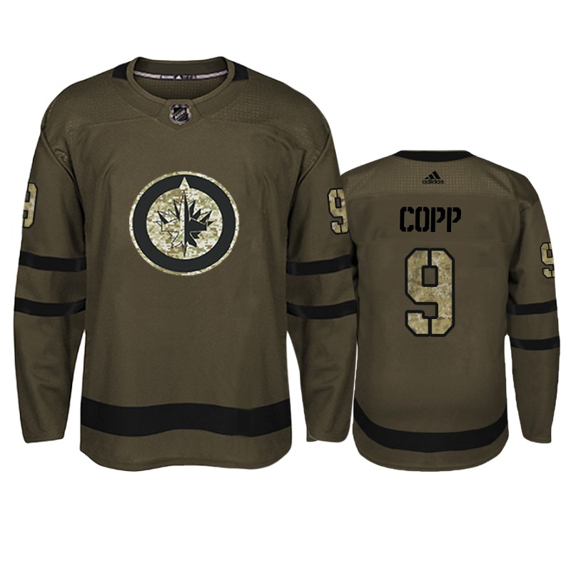 Jets Andrew Copp Camo Military Jersey