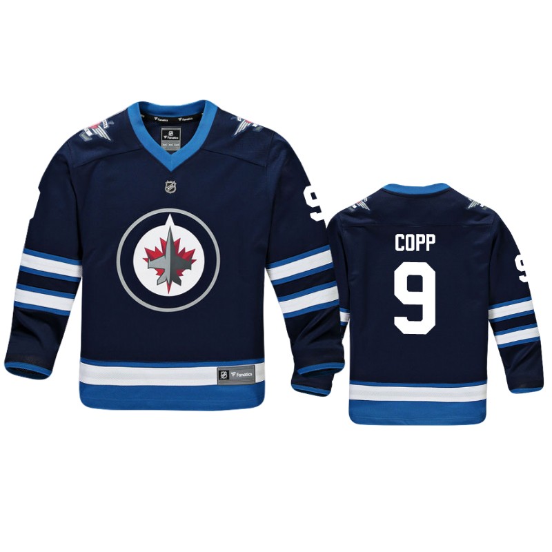 Jets Andrew Copp Navy Replica Player Home Jersey