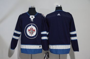 Jets Blank Navy Adidas Jersey
