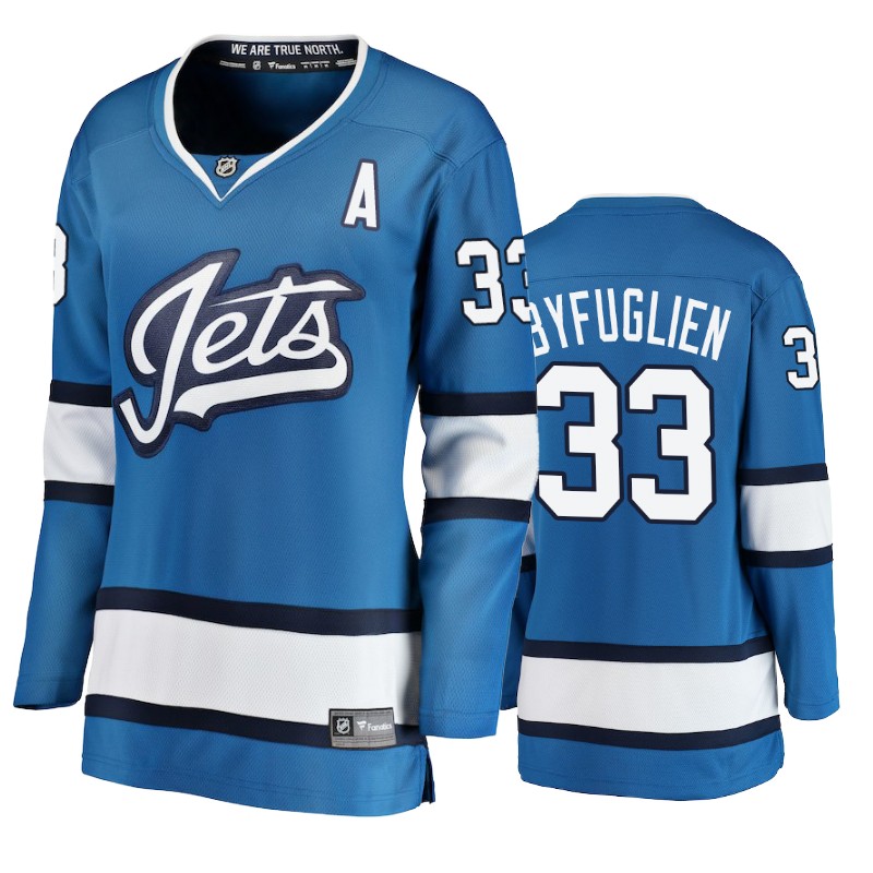 Jets Dustin Byfuglien Blue Fanatics Branded Alternate Jersey