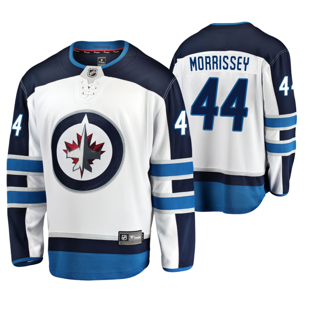 Jets Josh Morrissey White Men's Away Breakaway Jersey