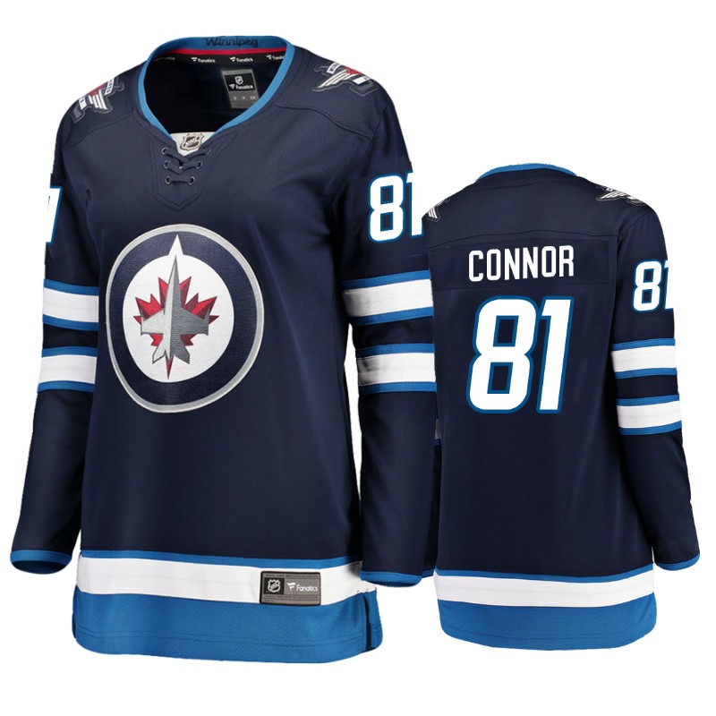 Jets Kyle Connor Navy Breakaway Player Home Jersey