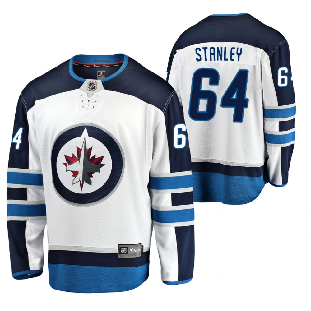 Jets Logan Stanley Jersey Away White Player Men