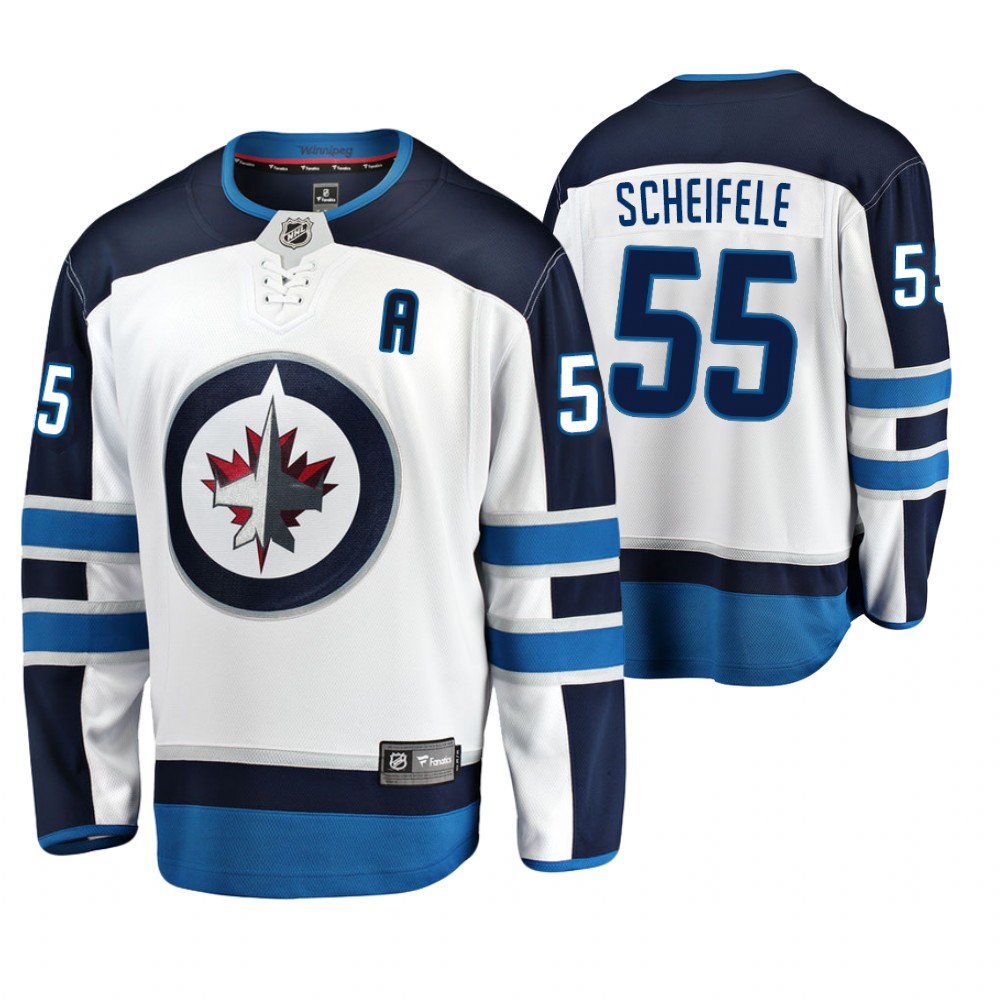 Jets Mark Scheifele White Men's Away Breakaway Jersey