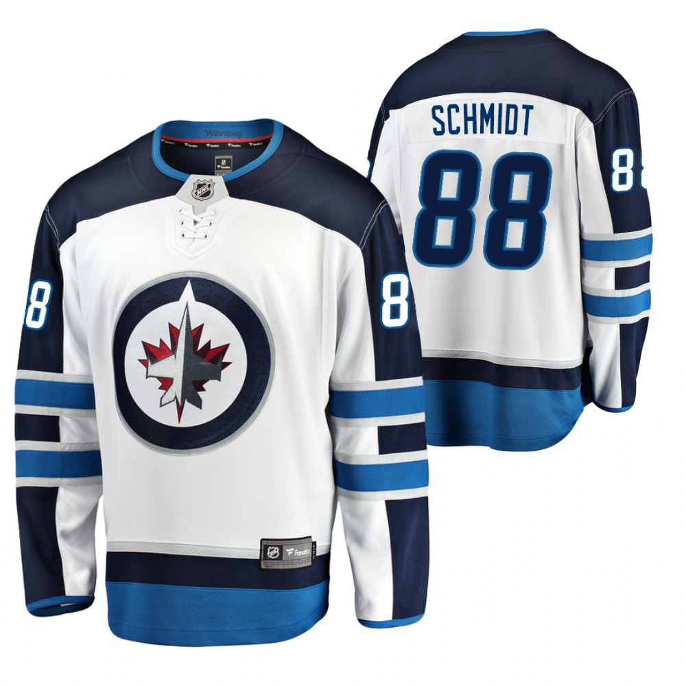 Jets Nate Schmidt #88 White Away 2021 Jersey