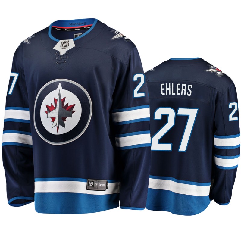 Jets Nikolaj Ehlers Navy Breakaway Fanatics Branded Jersey