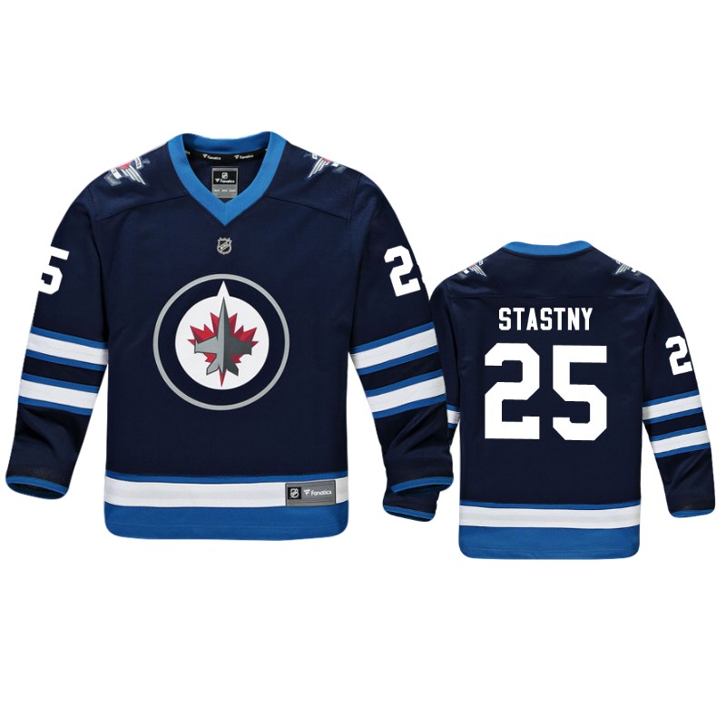 Jets Paul Stastny Navy Replica Player Home Jersey