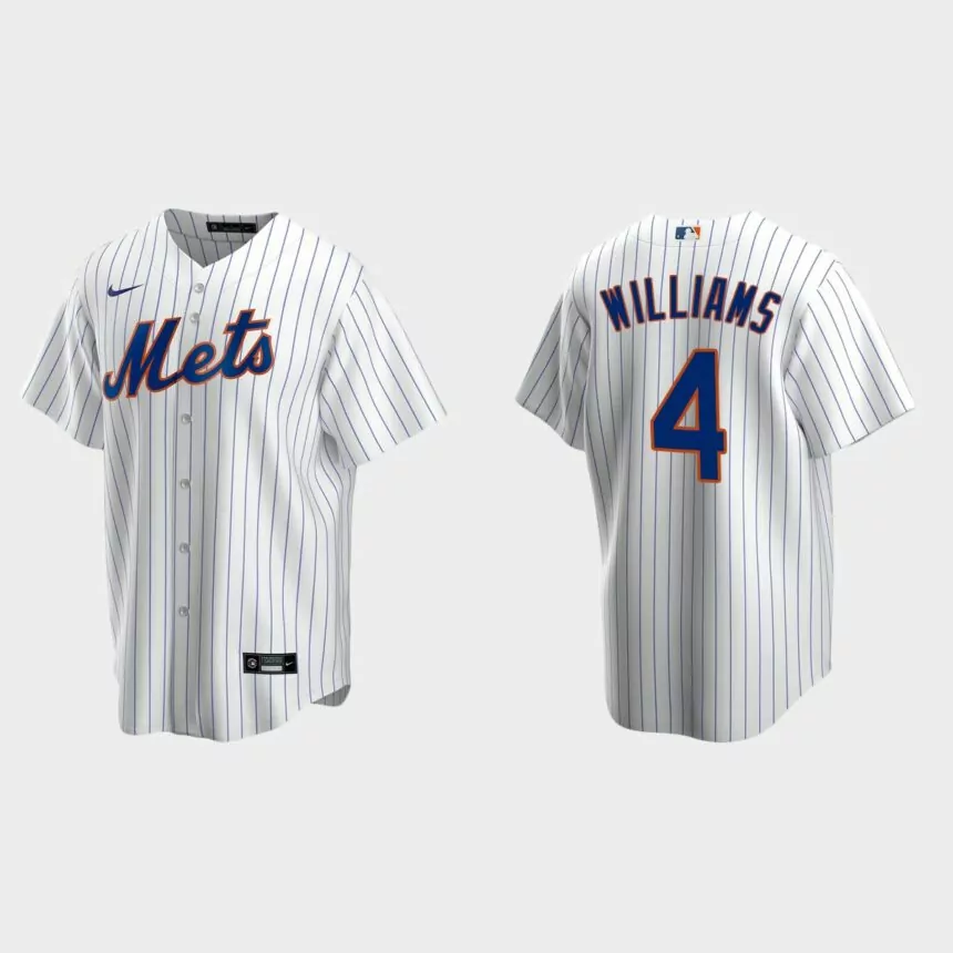 Jett Williams New York Mets 2022 MLB Draft Home Replica Jersey – White