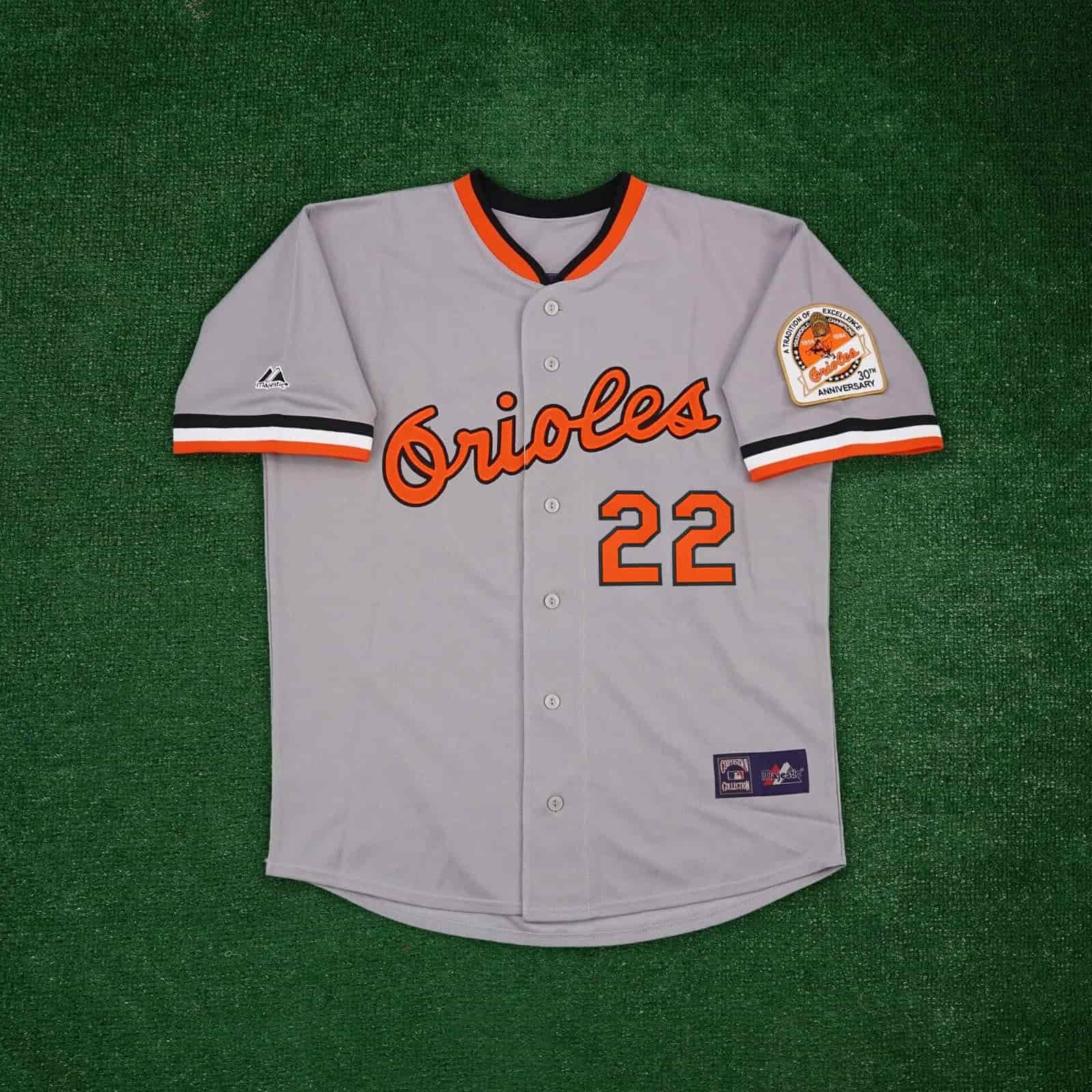 Jim Palmer Baltimore Orioles 1984 Cooperstown Grey 30th Anniv. Men's Jersey