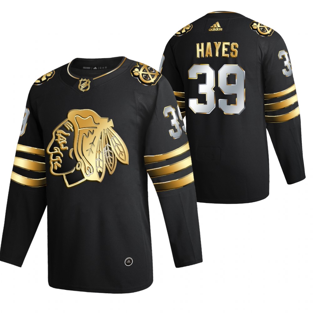 Jimmy Hayes Chicago Blackhawks Black For Hayesy Jersey Golden Edition