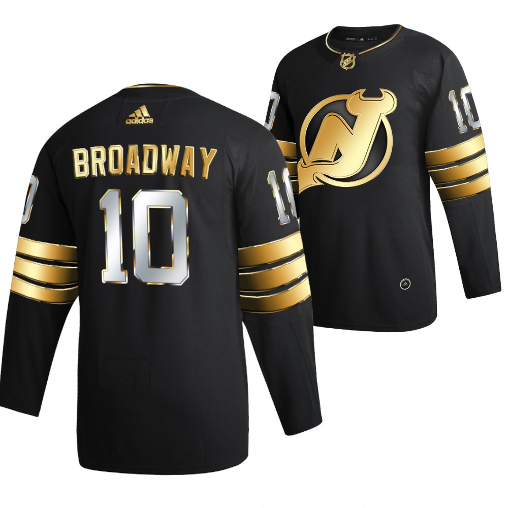 Jimmy Hayes New Jersey Devils Black Golden Edition Jersey NHL Alum Broad