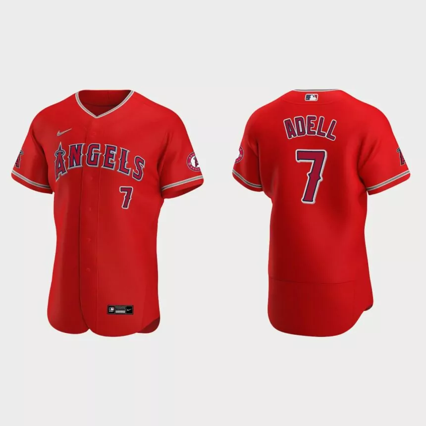 Jo Adell #7 Los Angeles Angels Authentic Alternate Jersey – Red