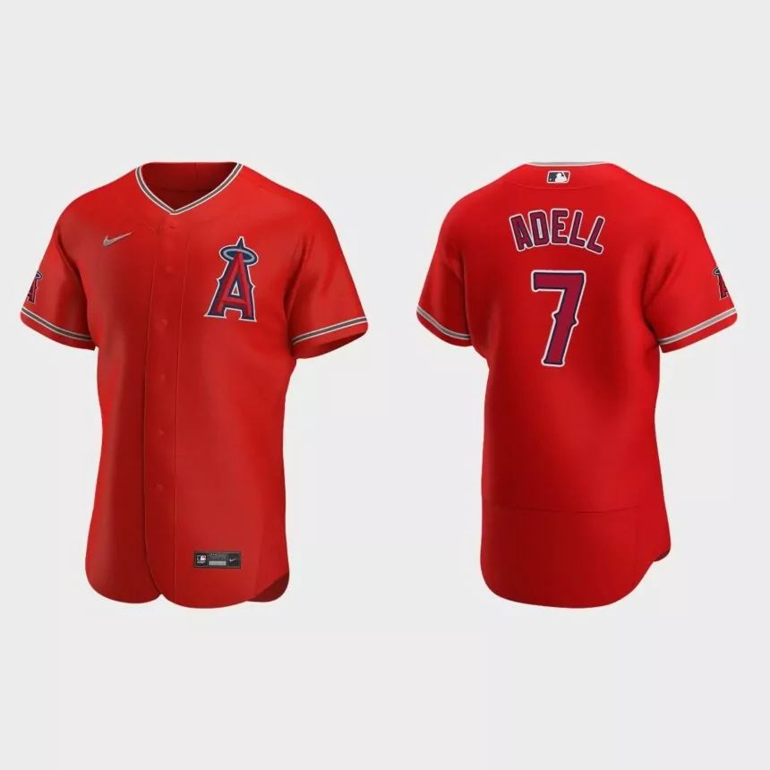 Jo Adell #7 Los Angeles Angels Authentic Jersey – Red