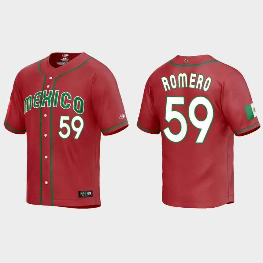 JoJo Romero Mexico Baseball 2023 World Baseball Classic Replica Jersey – Red