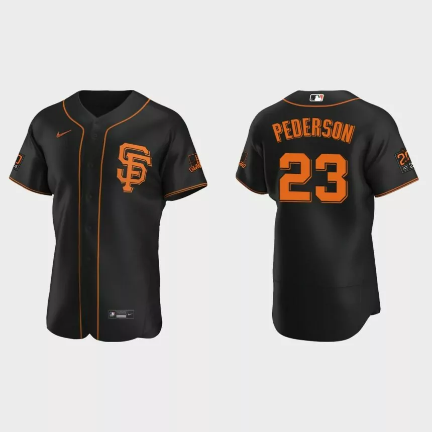 Joc Pederson San Francisco Giants Authentic Alternate Jersey – Black