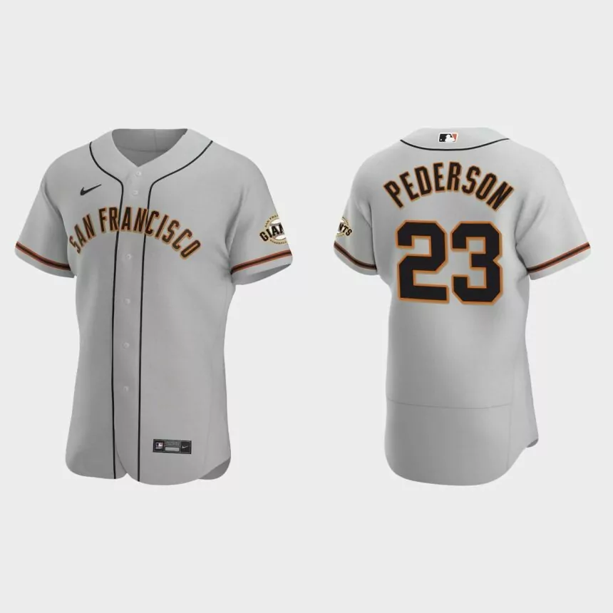 Joc Pederson San Francisco Giants Authentic Road Jersey – Gray