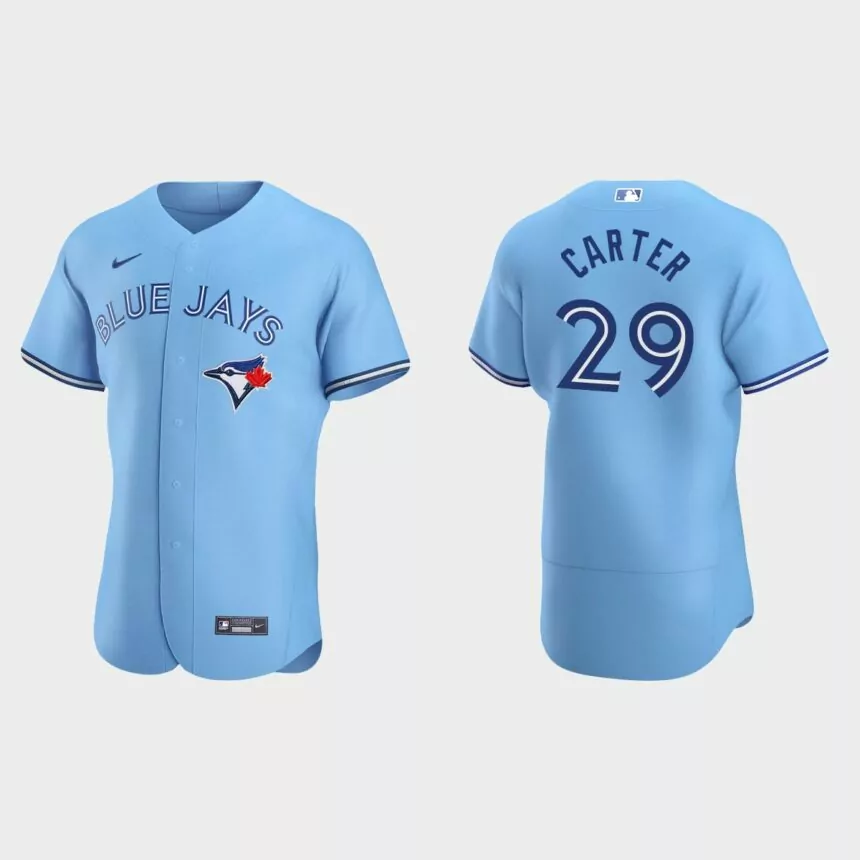 Joe Carter #29 Toronto Blue Jays Authentic Alternate Jersey – Powder Blue