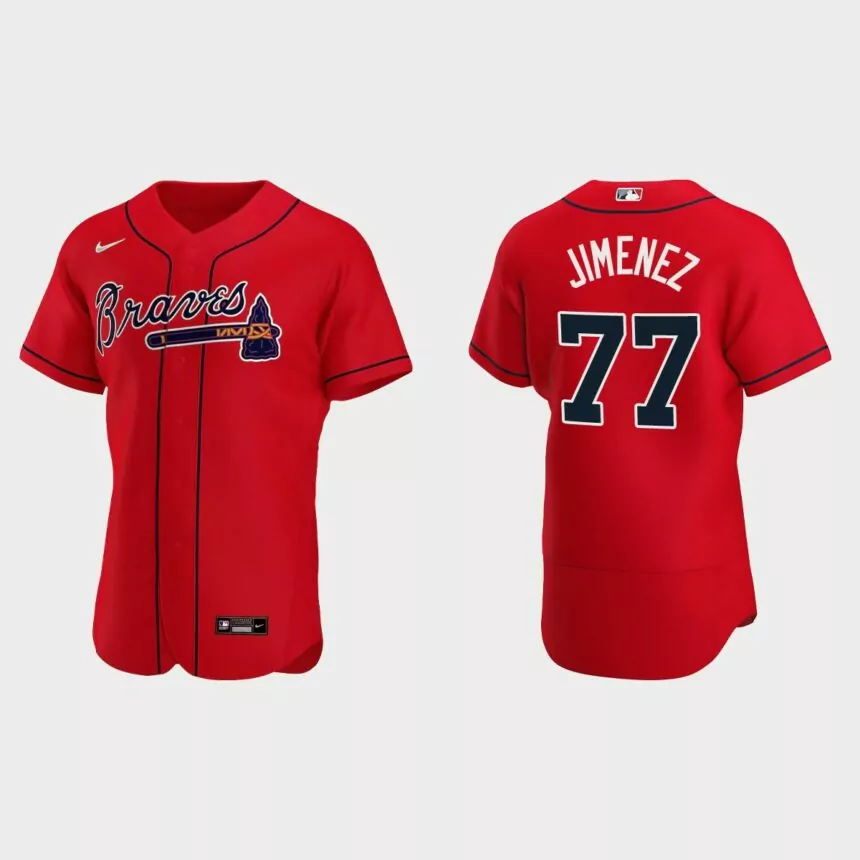 Joe Jimenez Atlanta Braves Authentic Alternate Jersey – Red