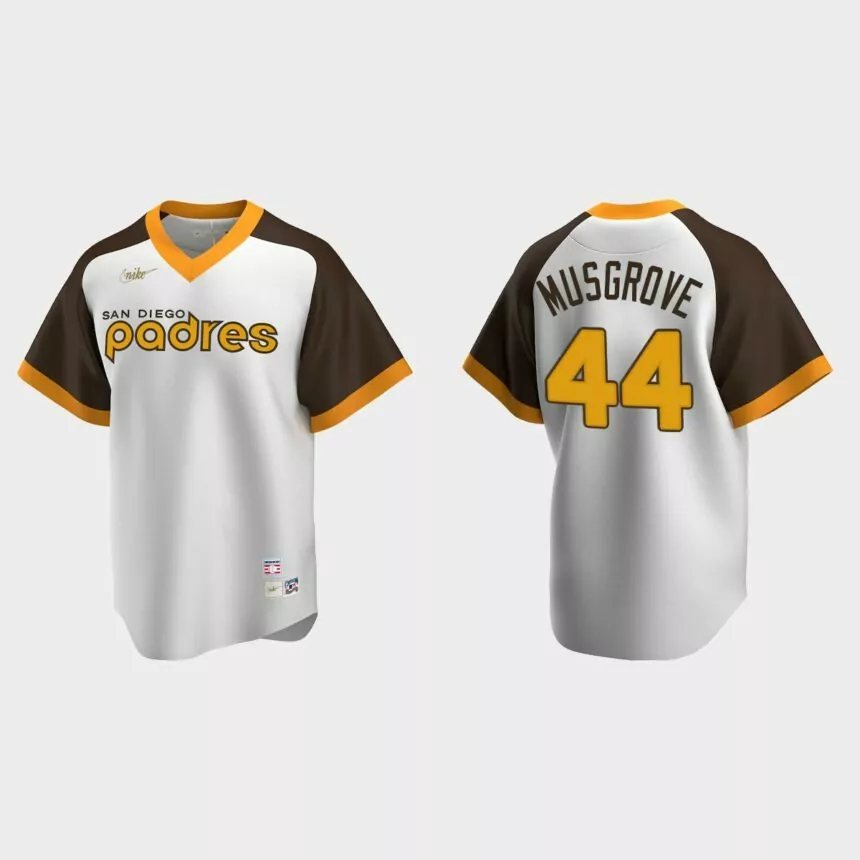 Joe Musgrove #44 San Diego Padres Cooperstown Collection Home Jersey – White