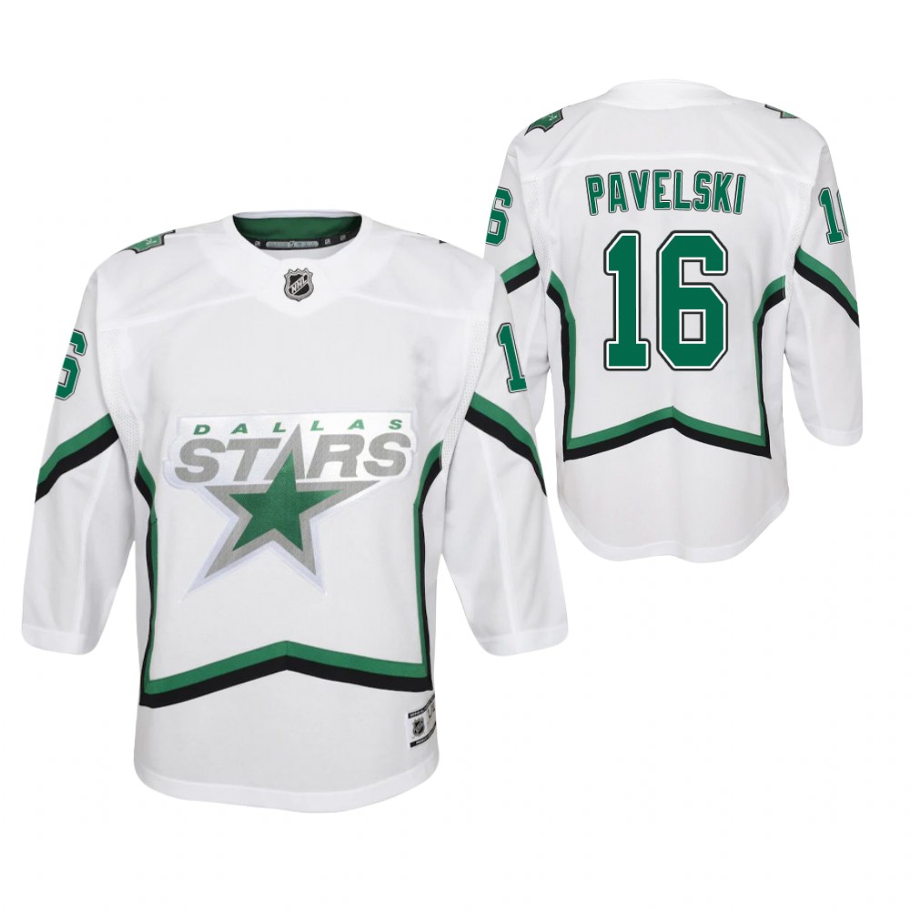 Joe Pavelski Dallas Stars 2021 Reverse Retro White Youth Jersey Special Edition