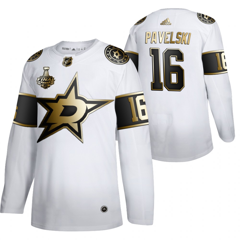 Joe Pavelski Stars 2020 Stanley Cup Final Bound White Golden Limited Edition Jersey