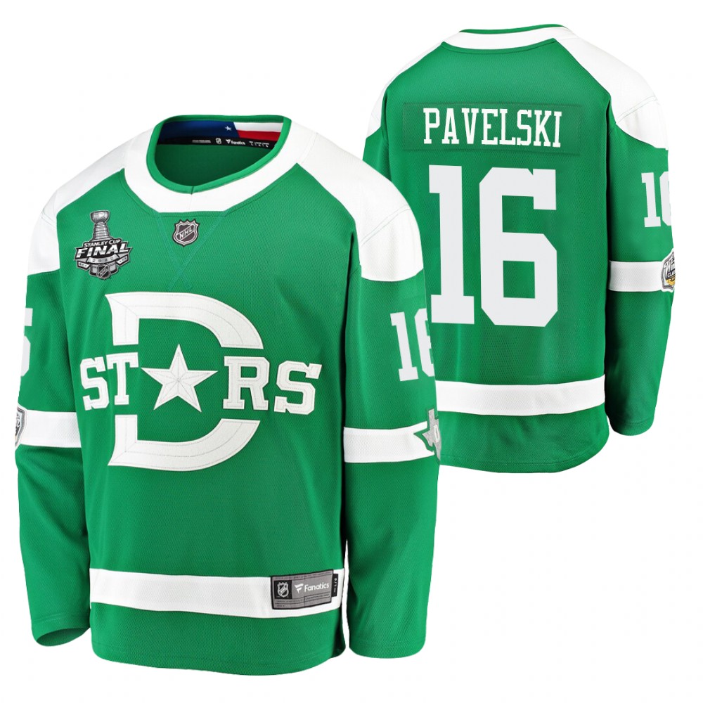 Joe Pavelski Stars 2020 Stanley Cup Final Green Winter Classic Jersey