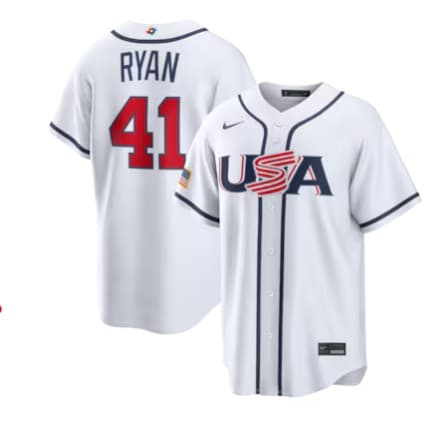 Joe Ryan USA Baseball Nike 2026 World Baseball Classic Home Stadium Jersey - White