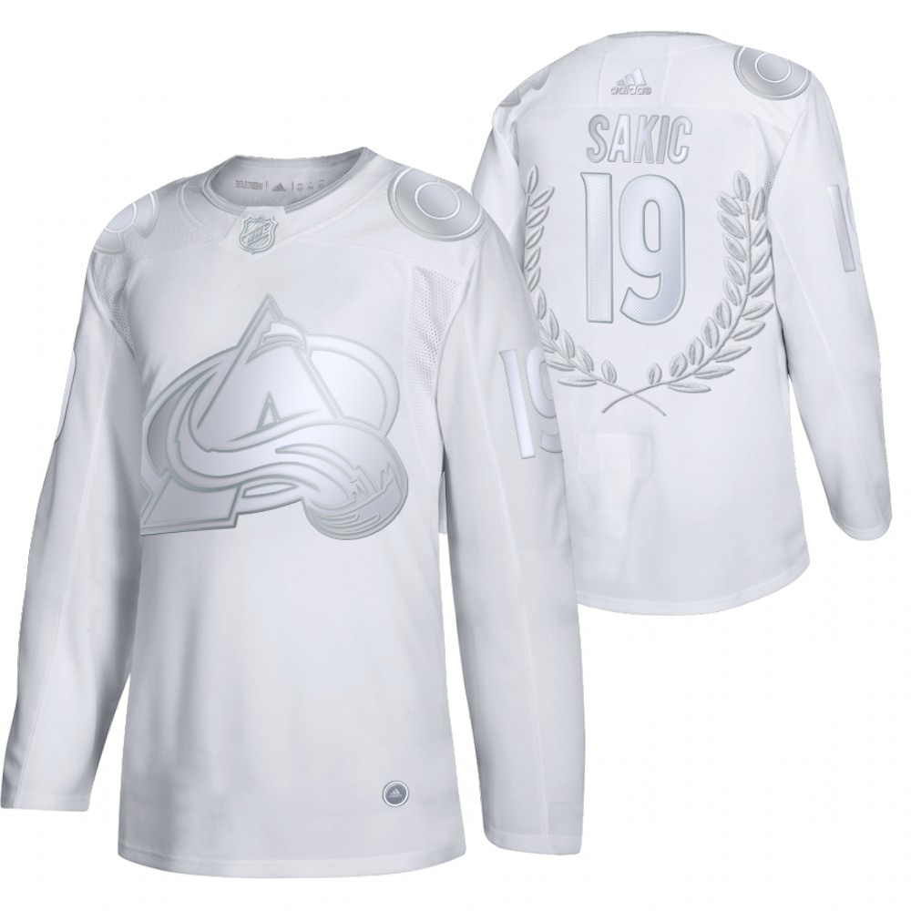 Joe Sakic Conn Smythe Trophy White Avalanche #19 Jersey