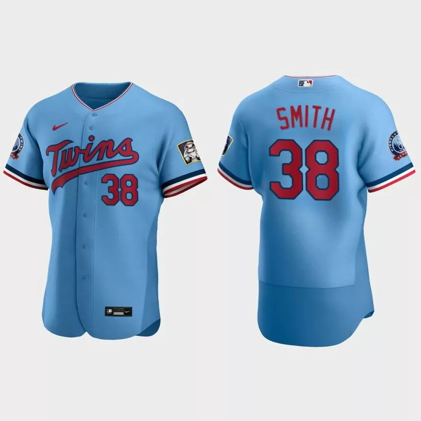 Joe Smith Minnesota Twins Authentic Alternate Jersey – Light Blue