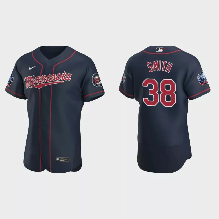 Joe Smith Minnesota Twins Authentic Alternate Jersey – Navy