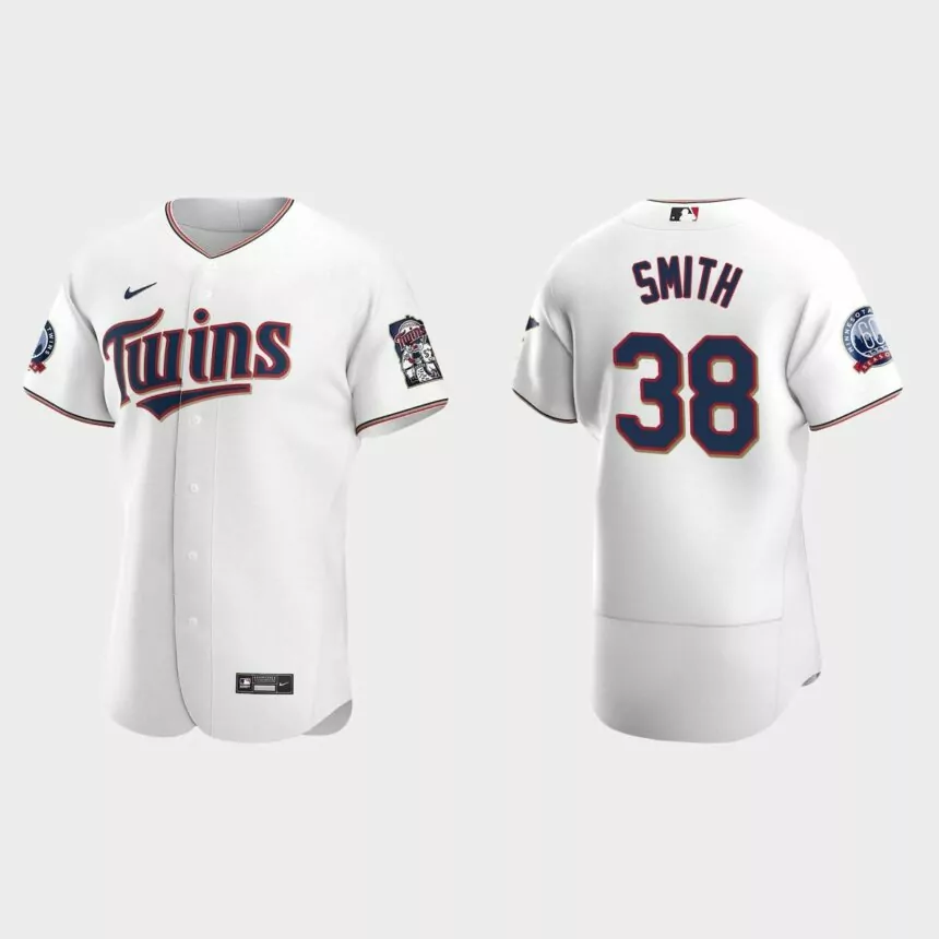Joe Smith Minnesota Twins Authentic Home Jersey – White
