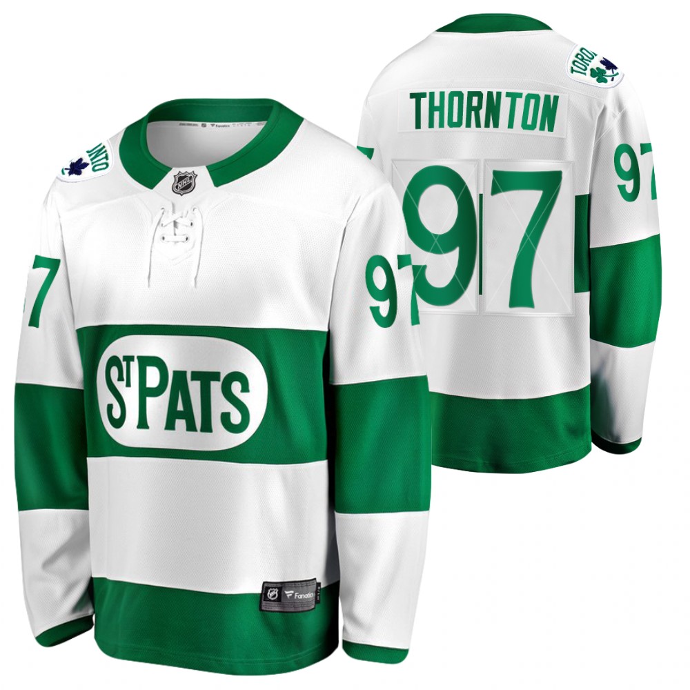 Joe Thornton Maple Leafs 2021 St. Pats Green #97 Jersey