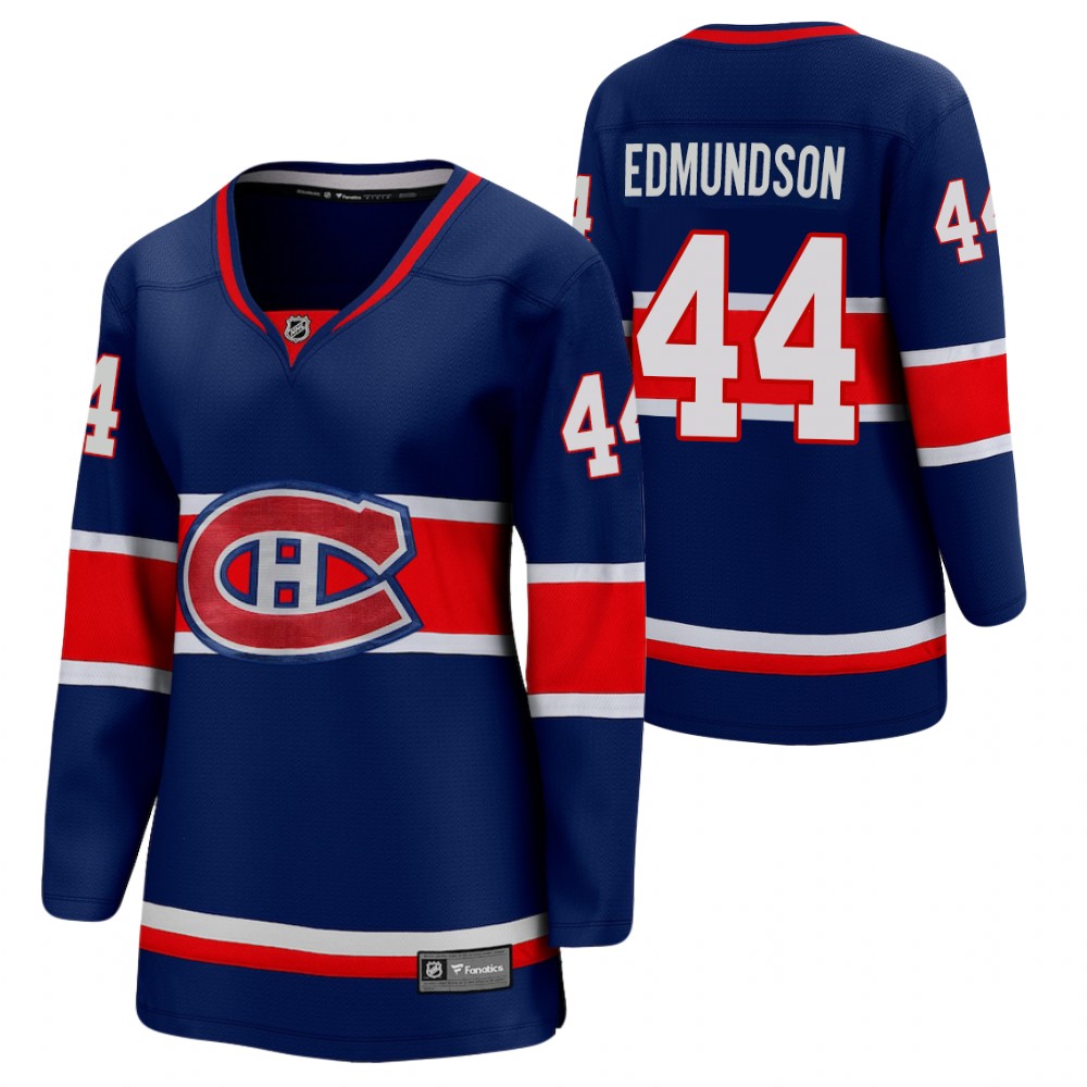 Joel Edmundson Montreal Canadiens Reverse Retro Blue Women's Jersey Special Edition