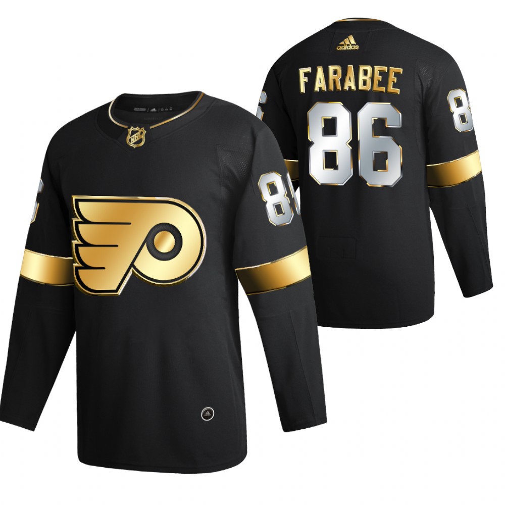 Joel Farabee Philadelphia Flyers Black 2021 Golden Edition Jersey Limited Authentic