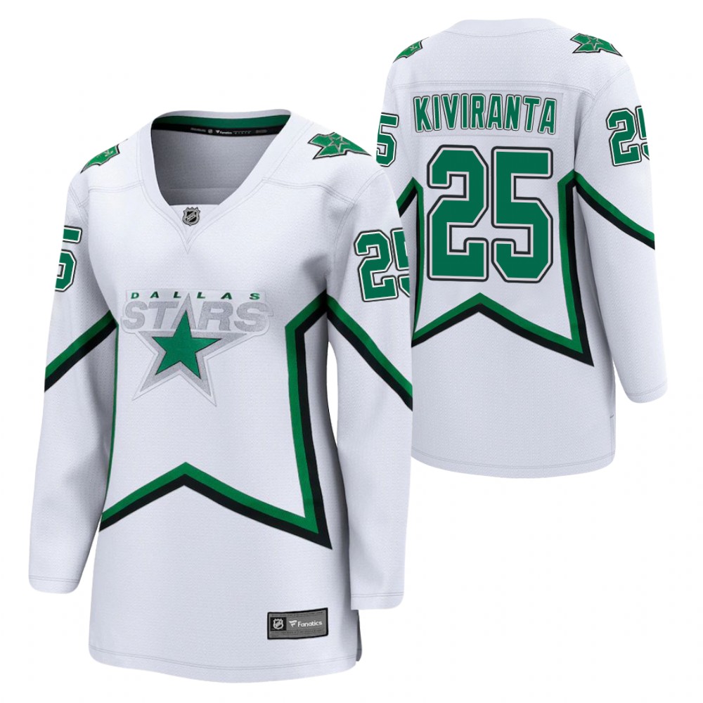 Joel Kiviranta Dallas Stars 2021 Special Edition White Women Jersey