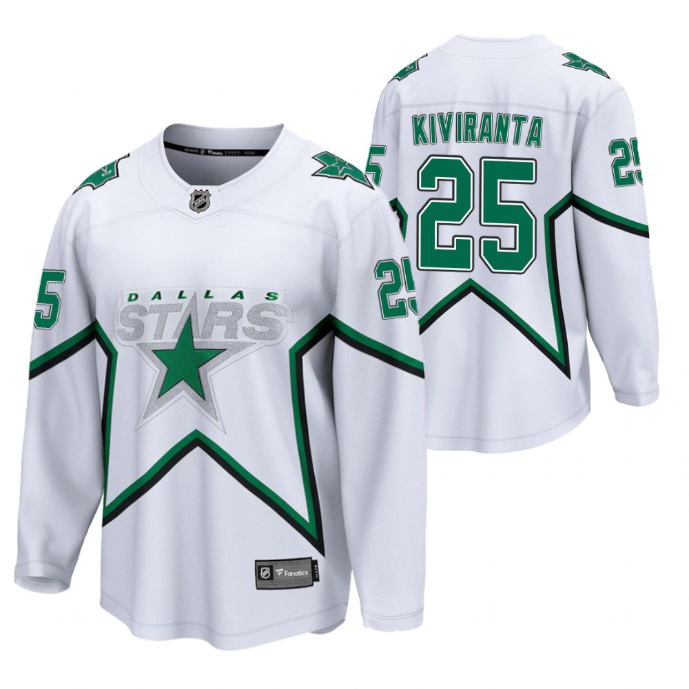 Joel Kiviranta Stars 2021 Reverse Retro White Jersey Special Edition