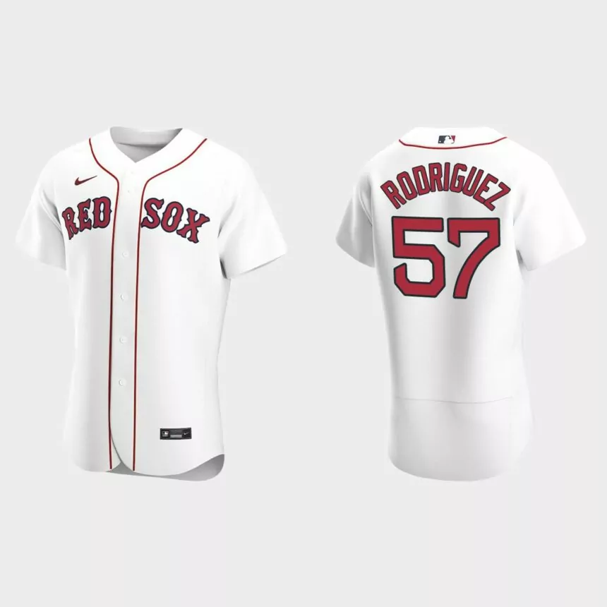 Joely Rodriguez Boston Red Sox Authentic Home Jersey – White