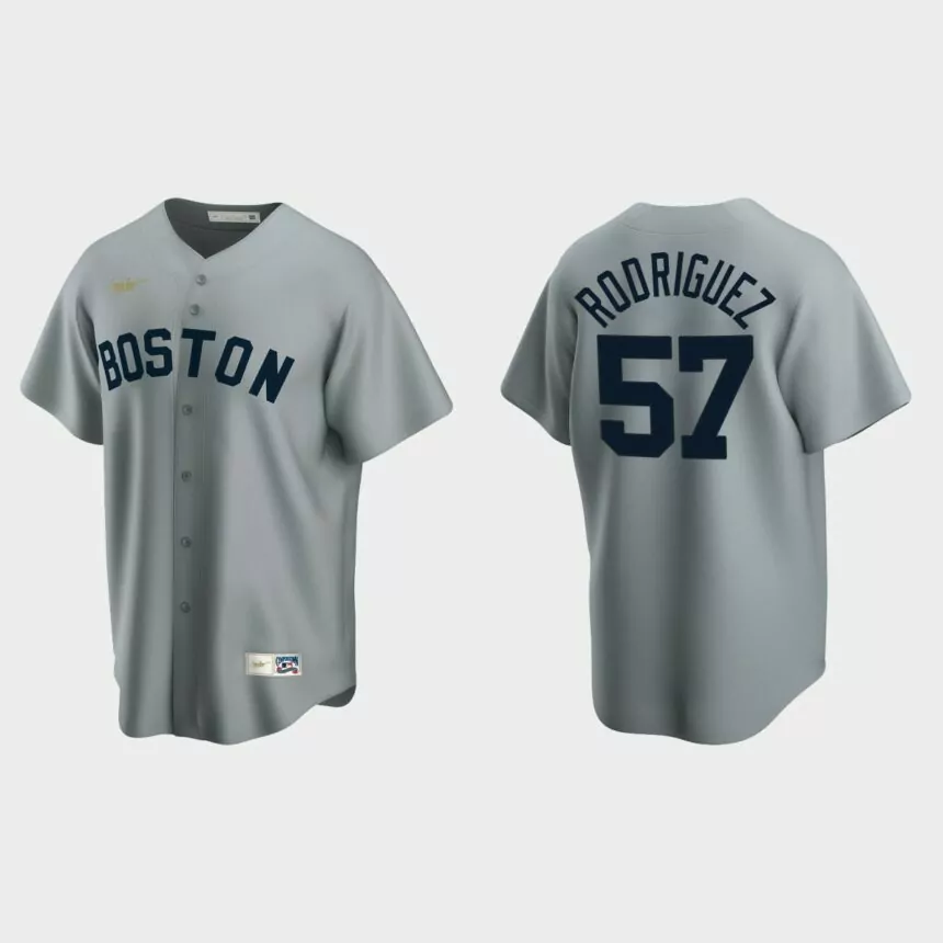 Joely Rodriguez Boston Red Sox Cooperstown Collection Road Jersey – Gray