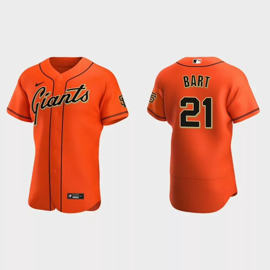 Joey Bart San Francisco Giants Authentic Alternate Jersey – Orange