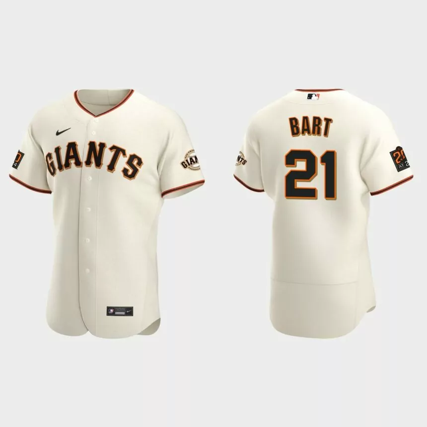 Joey Bart San Francisco Giants Authentic Home Jersey – Cream