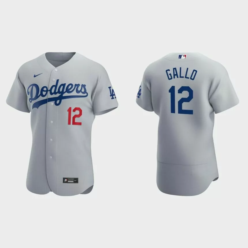 Joey Gallo Los Angeles Dodgers Authentic Alternate Jersey – Gray