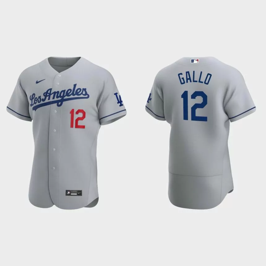 Joey Gallo Los Angeles Dodgers Authentic Road Jersey – Gray