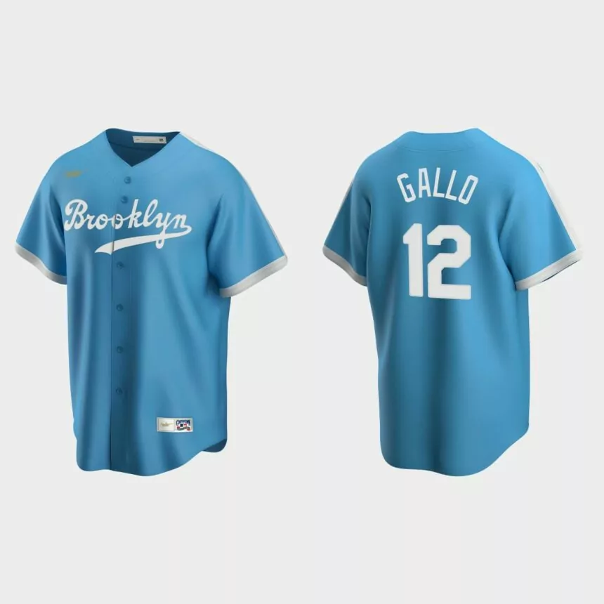 Joey Gallo Los Angeles Dodgers Cooperstown Collection Alternate Jersey – Light Blue