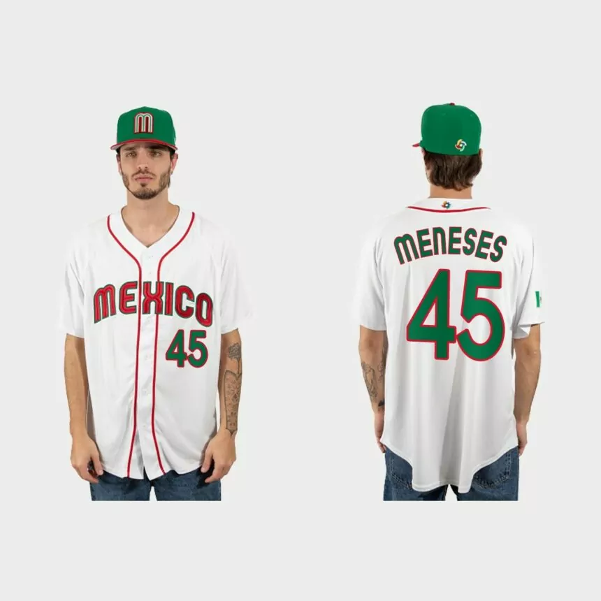 Joey Meneses Mexico Baseball 2023 World Baseball Classic Jersey – White