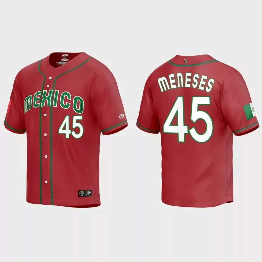 Joey Meneses Mexico Baseball 2023 World Baseball Classic Replica Jersey – Red