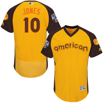 Joey Rickard Gold 2016 All-Star Jersey - Men's American League Baltimore Orioles #23 Flex Base Majestic MLB Collection Jersey的副本