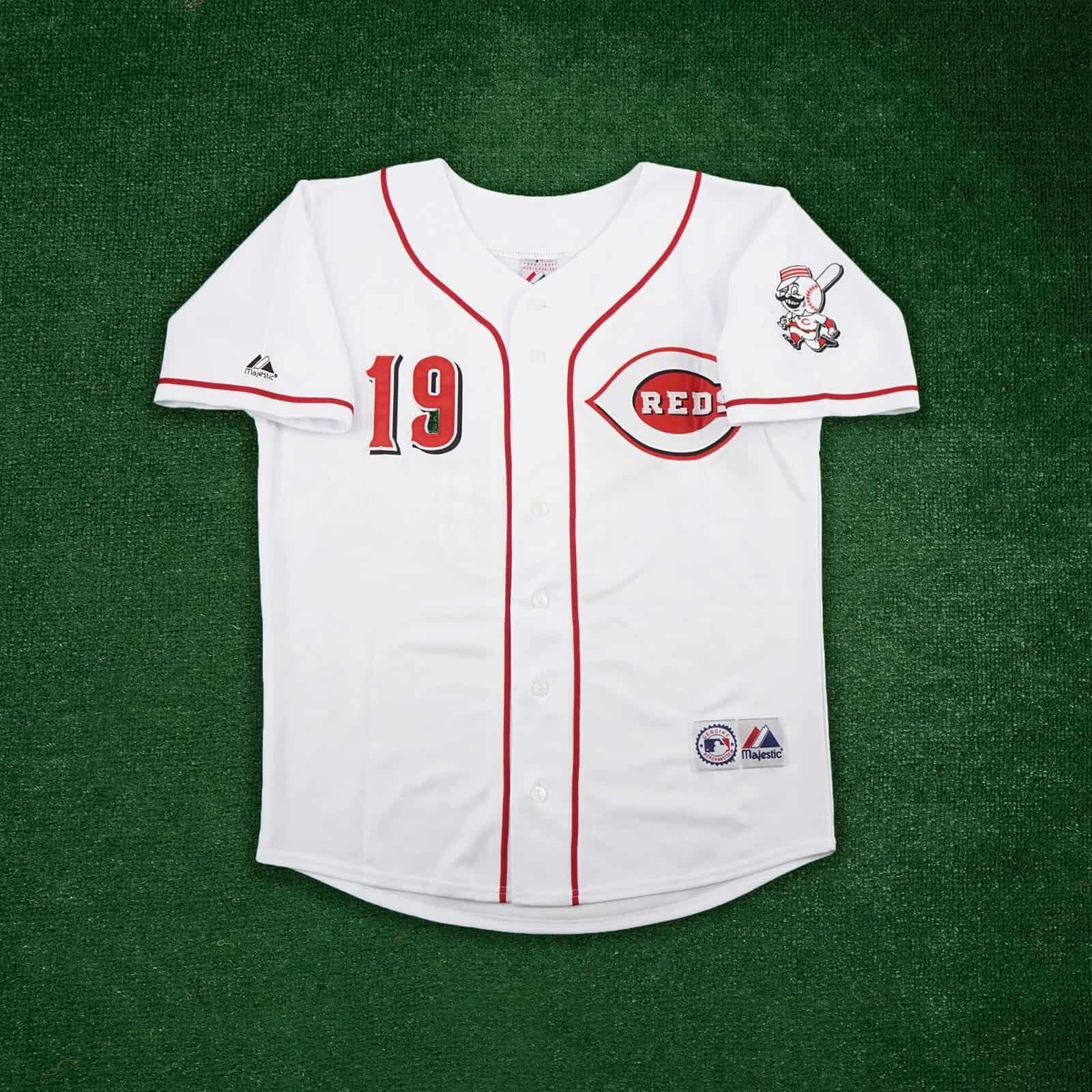 Joey Votto Cincinnati Reds Men's Home White Jersey w Team Patch